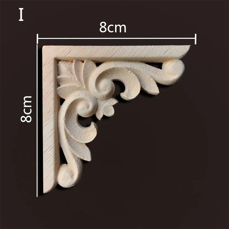 Exklusive Holz Eckverbindung Onlay Applikation für Möbel & Heimdeko