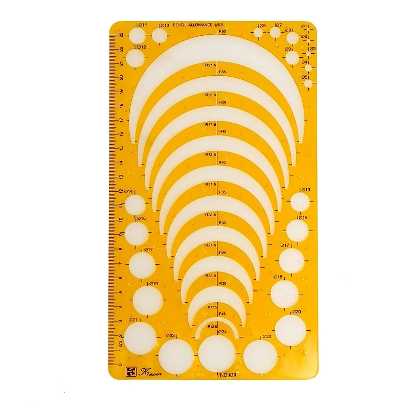 Professionelle Ellipse Zeichnung Vorlage Kunststoff Design Werkzeug