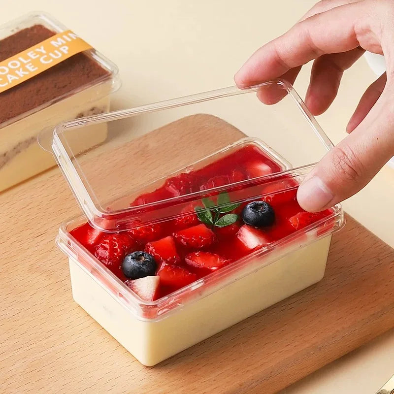 Transparente Einweg Verpackungsbox 280ml mit 20 Stück