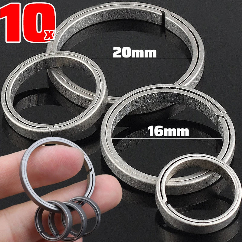 Schlüsselanhänger aus Titanlegierung mit sicherer O Schnalle für Männer-Yabubest - Home & More