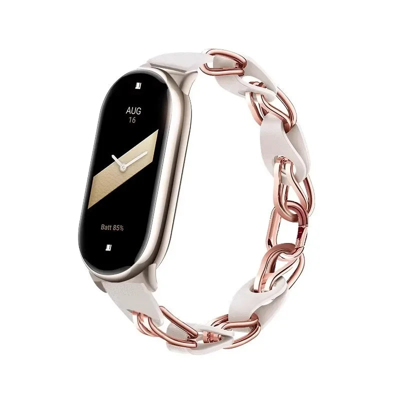 Edelstahl Armband für Fitness Tracker 8 9 Schnellverschluss Unisex