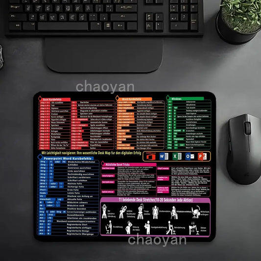 Effiziente Schreibtischunterlage mit Excel Tastenkombinationen