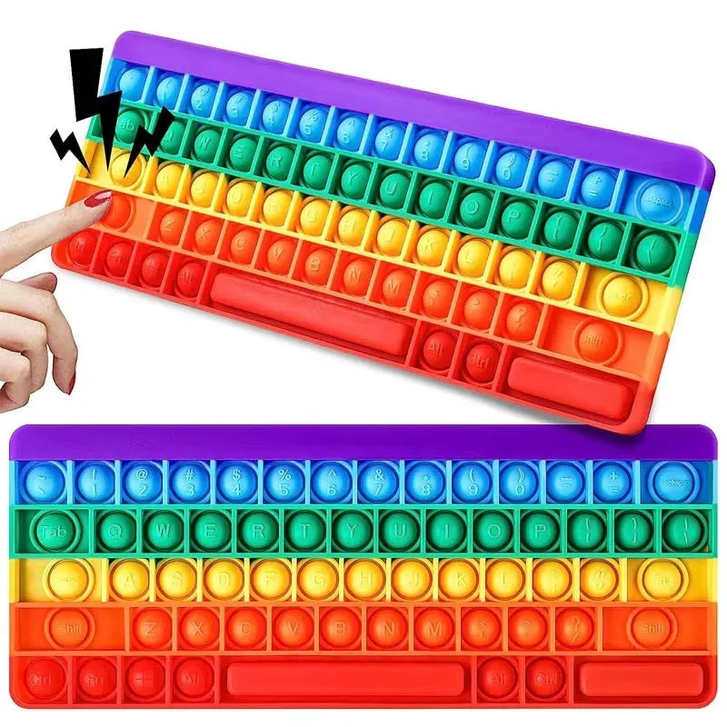Tastatur Push Bubble Fidget Toy für Stressabbau und Entspannung