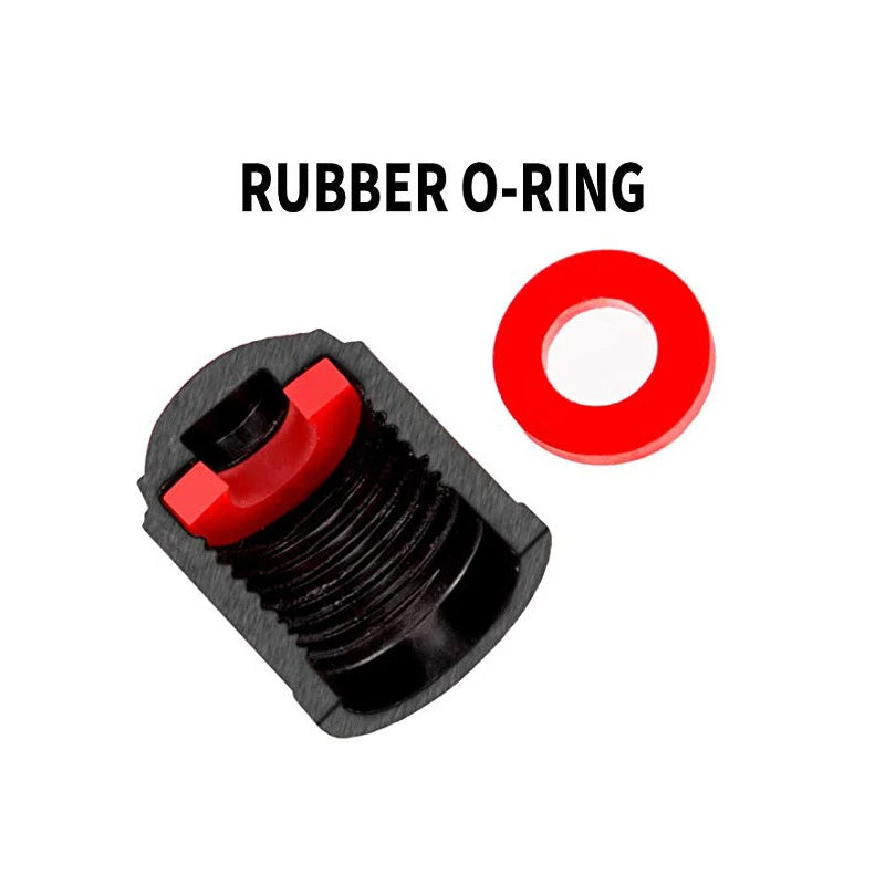 20er Set Universal Reifenventilkappen Kunststoff Schwarz mit Dichtungsring
