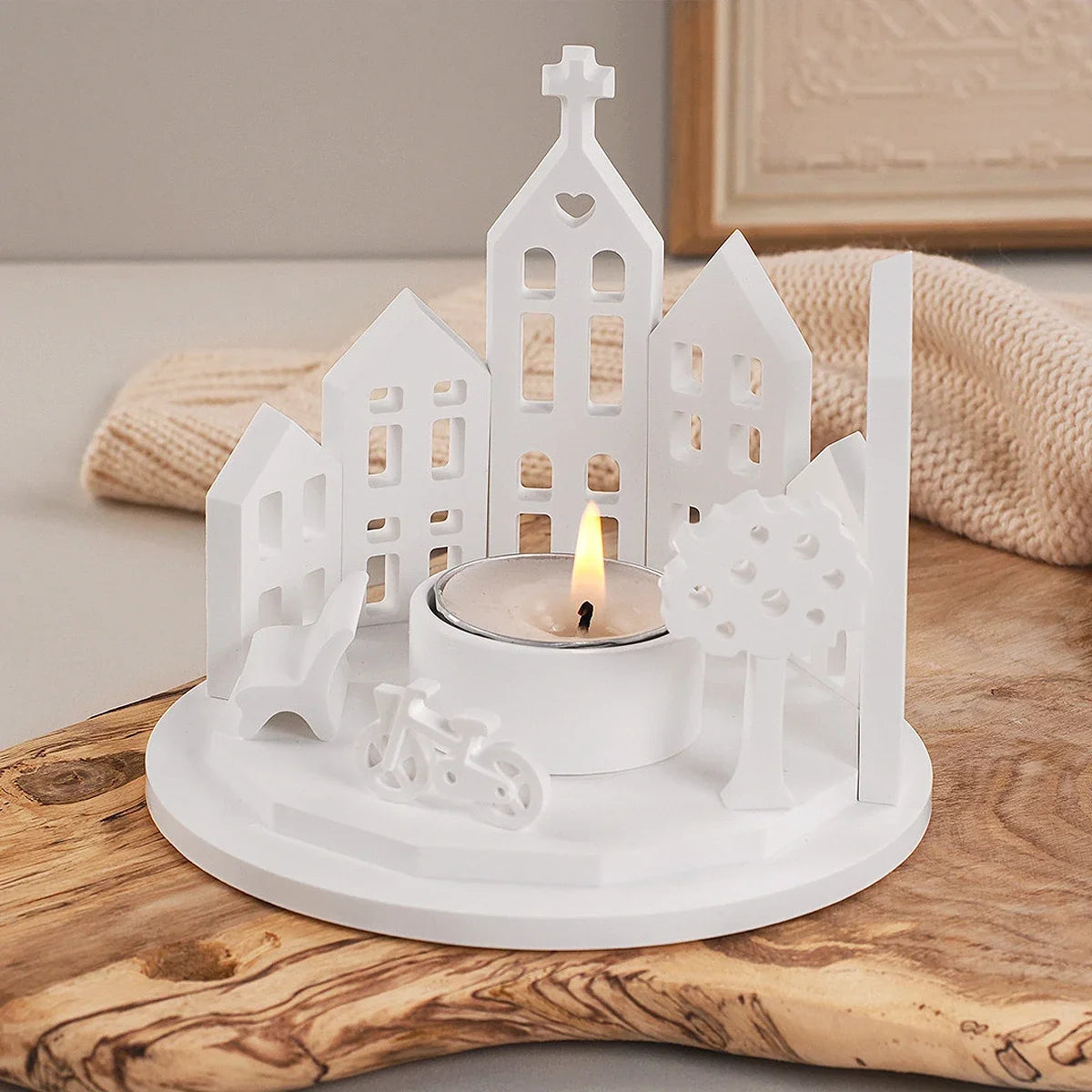 Silikonform für DIY Kerzenhalter im Haus Design