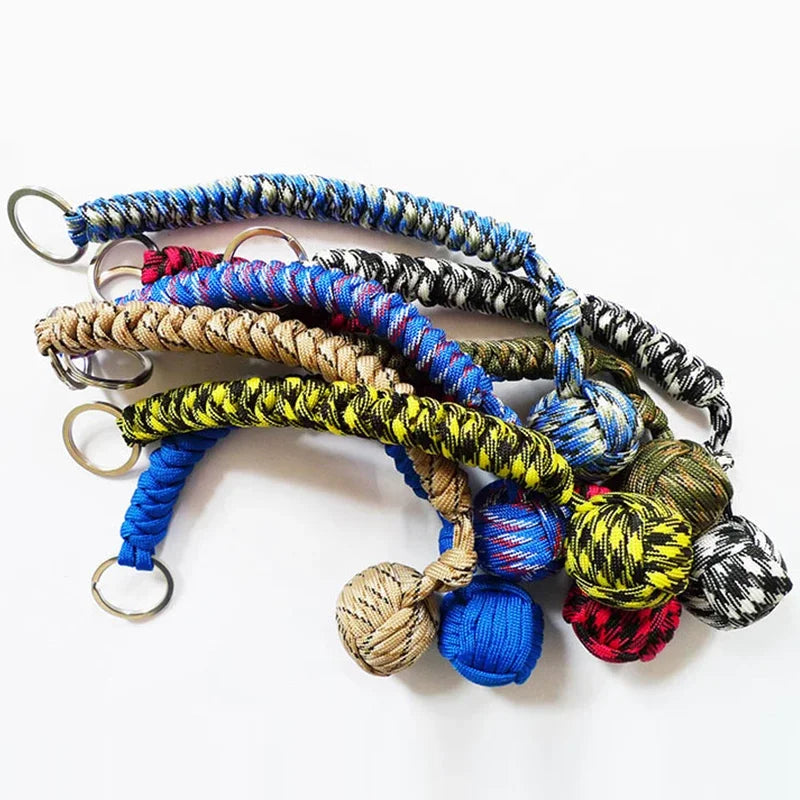 Outdoor Sicherheitsschutz Affenfaust Schlüsselanhänger Stahlkugel