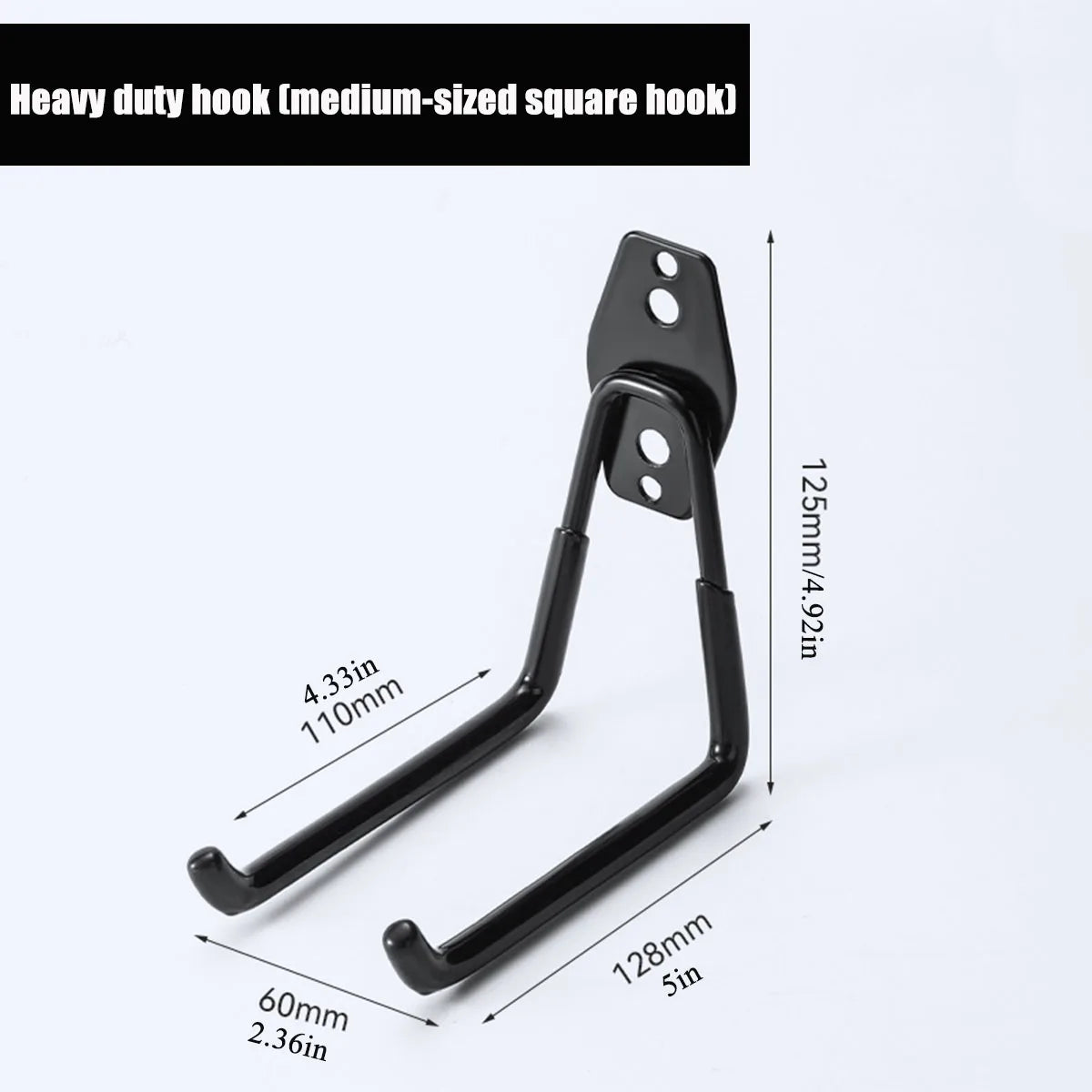 Garagen-Aufbewahrungshaken Werkzeug Organizer hängende Wandhalterung aus Eisen