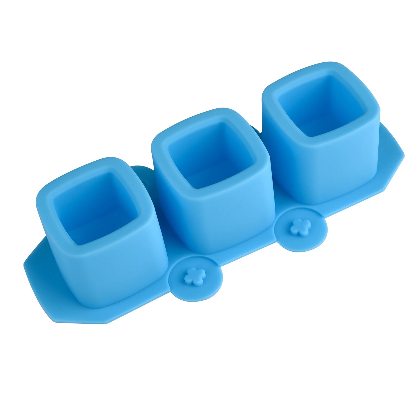 3-Loch Runde Silikonform für Beton Blumentopf DIY Deko Sukkulenten