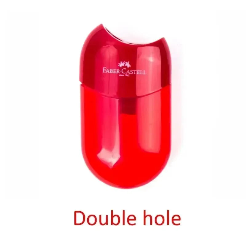 Transparenter Bleistiftspitzer mit Doppel- Einzelloch für Kinder Schule Uni