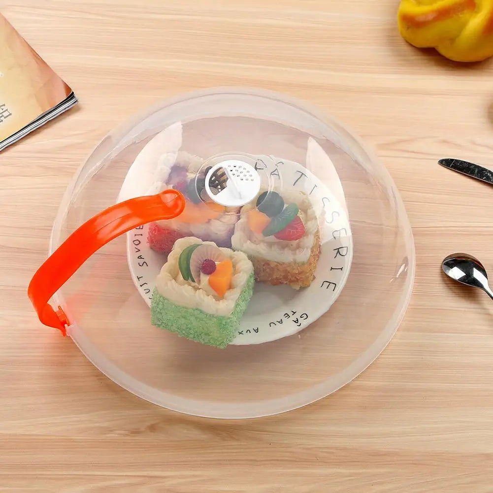Transparente BPA-freie Mikrowellen-Spritzschutz Abdeckung mit Griff-Yabubest - Home & More
