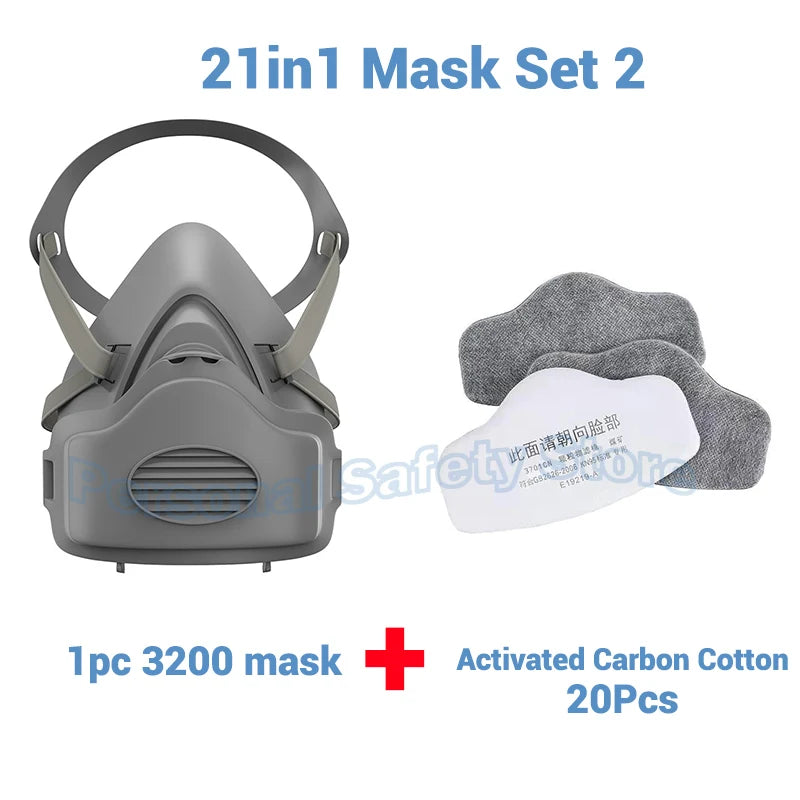 Schutz - Komfort: Wiederverwendbare Atemschutzmaske mit Staub- - Gasfilter