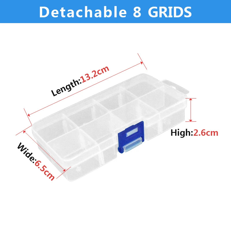 Variabler Organizer 2-24 Fächer für Kleinteile: Schmuck, Schrauben, Werkzeug