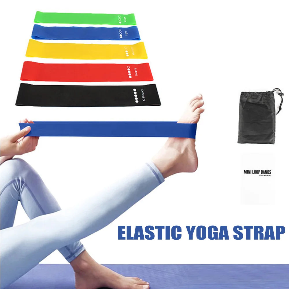 Yoga Widerstandsbänder Fitness Elastikbänder Trainingsbänder Hüftübungen