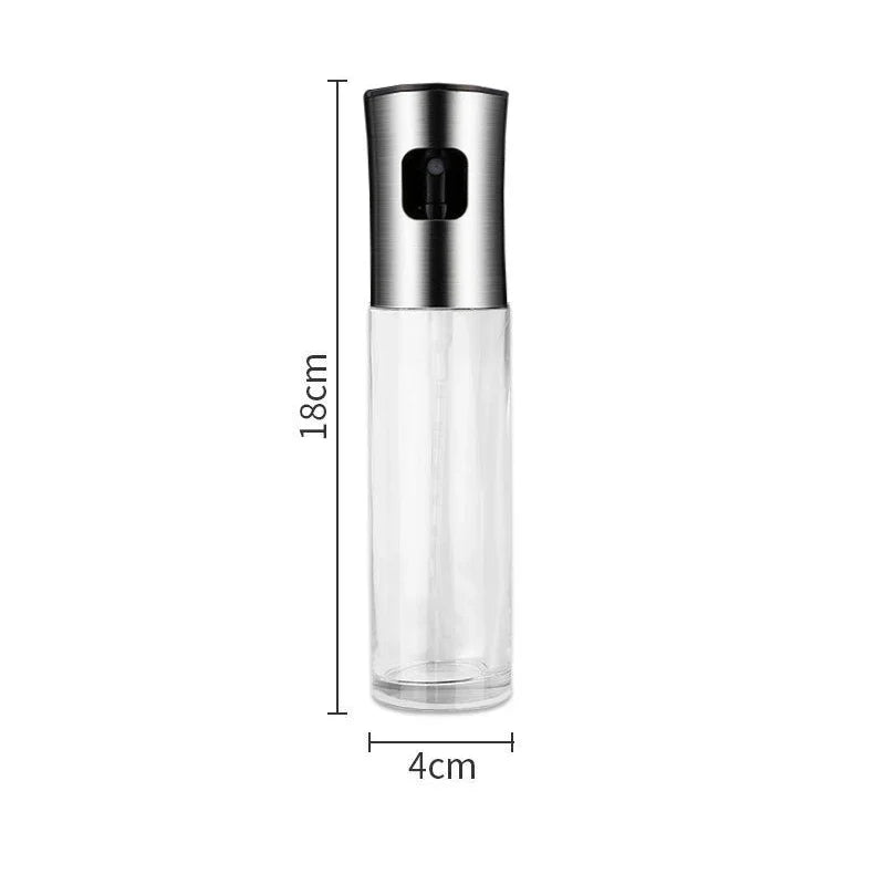 100ml Öl Sprühflasche Edelstahl - Präzises Küchenspray für Olivenöl