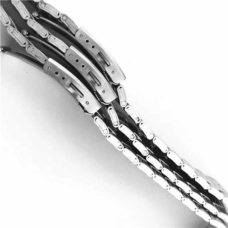 Edelstahl Uhrenarmband in 12-22mm Breite mit Faltschließe Universal