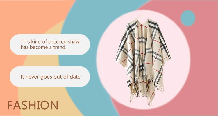 Luxuriöser Kaschmir-Gefühl Schal für Frauen im Herbst/Winter-Yabubest - Home & More