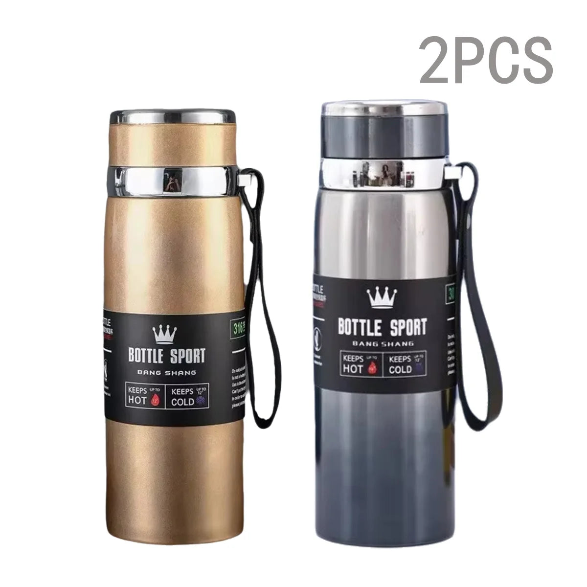 24h Thermosflasche aus Edelstahl 1000ml – Auslaufsicher - Hochisolierend