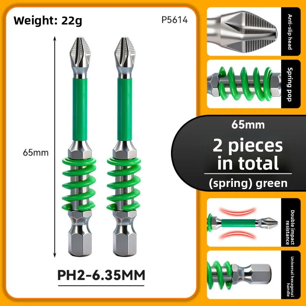 2-teiliges magnetisches Schraubendreher-Bit Set PH2 1/4 Zoll Hex Schaft-Yabubest - Home & More