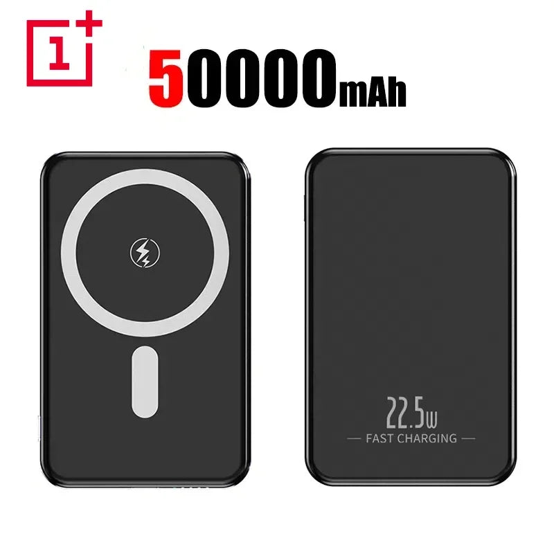 Magnetische Power Bank 50000mAh Schnellladung Kabellos für Mobilgeräte