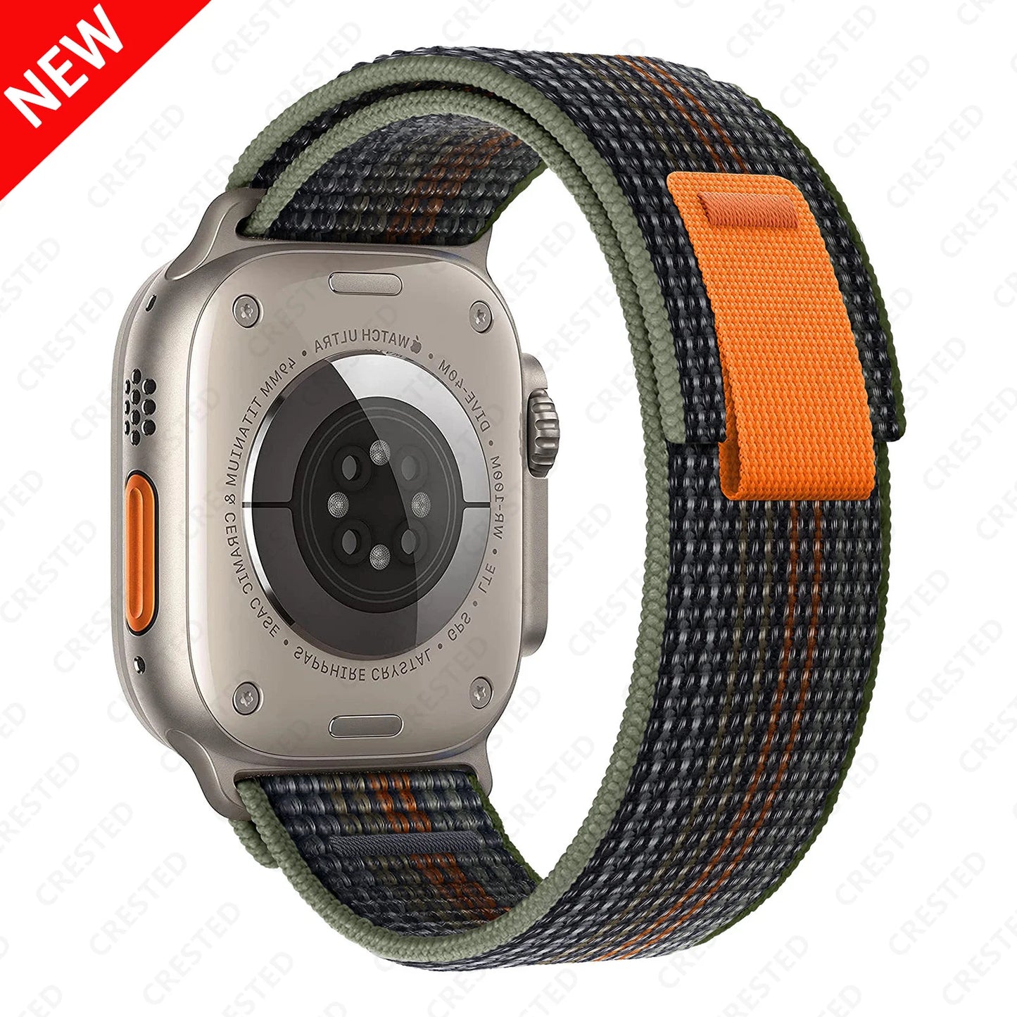 Nylon Trail-Loop Armband kompatibel für Smartwatches 38-49 mm Unisex