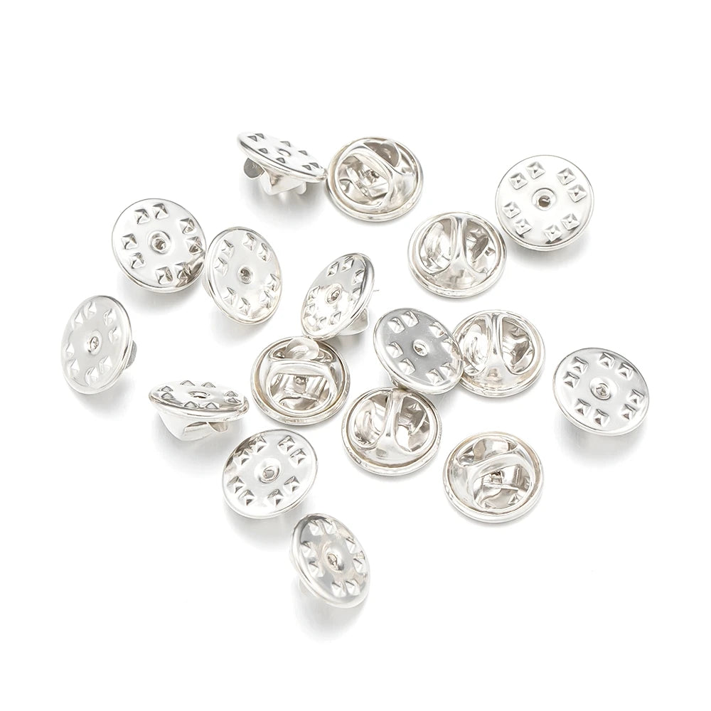 Metall Locking Pin Brosche Abzeichen Halter Verschluss für DIY Schmuck und Handwerk-Yabubest - Home & More