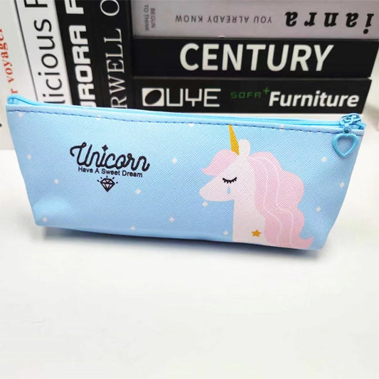 Wasserdichtes Einhorn Federmäppchen aus PU-Leder für Schulbedarf