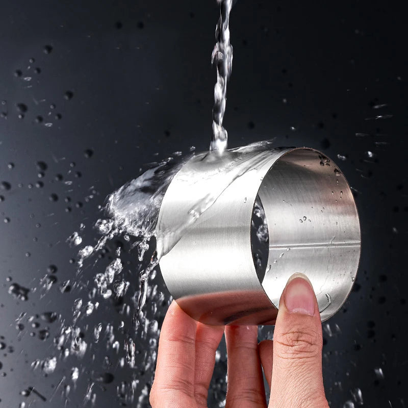 Edelstahl Kuchenmousse Ring mit Deckel für präzises Formen und Dekorieren