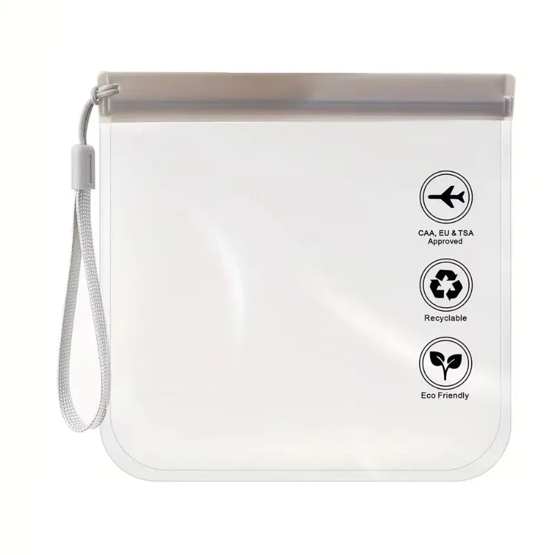 2er Set transparente, wasserdichte Reise Kosmetiktaschen
