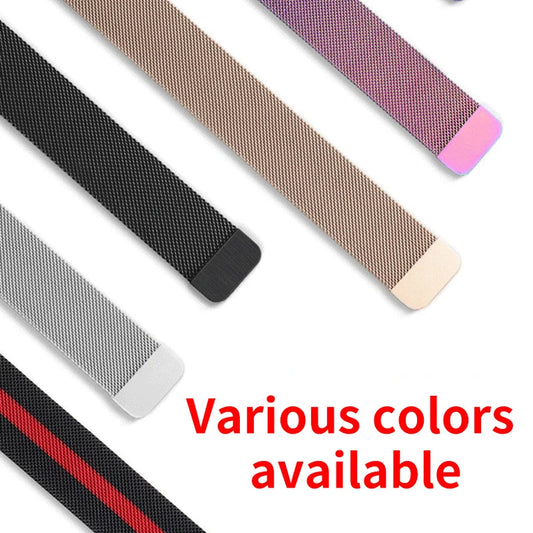 Edelstahl Mesh-Metallarmband mit Magnetverschluss für Smartwatches 38-49 mm