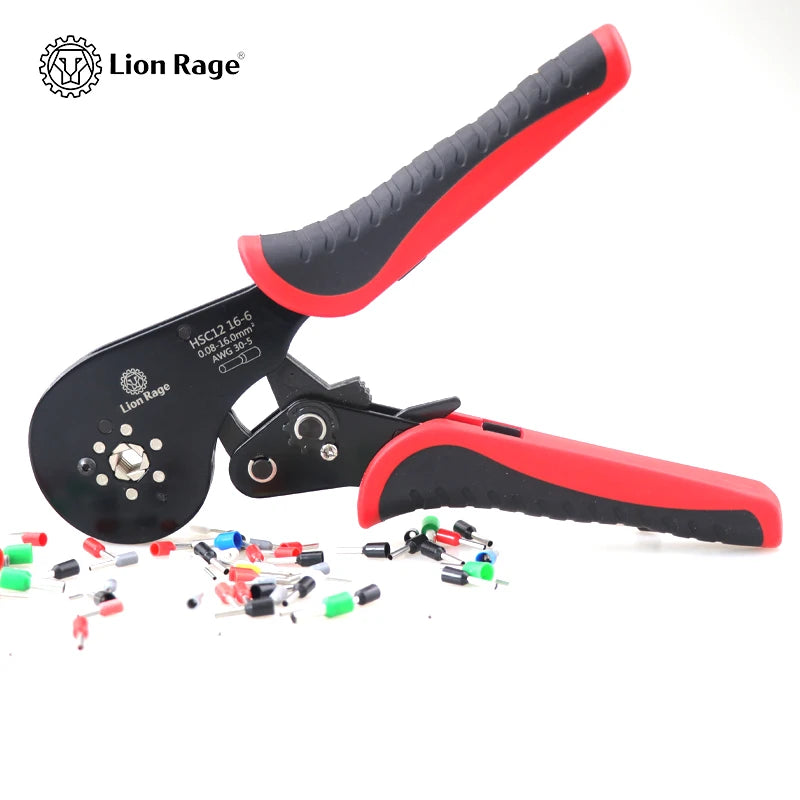Präzise Aderendhülsen-Crimpzange für 0,08-16mm² Elektro-Anschlüsse