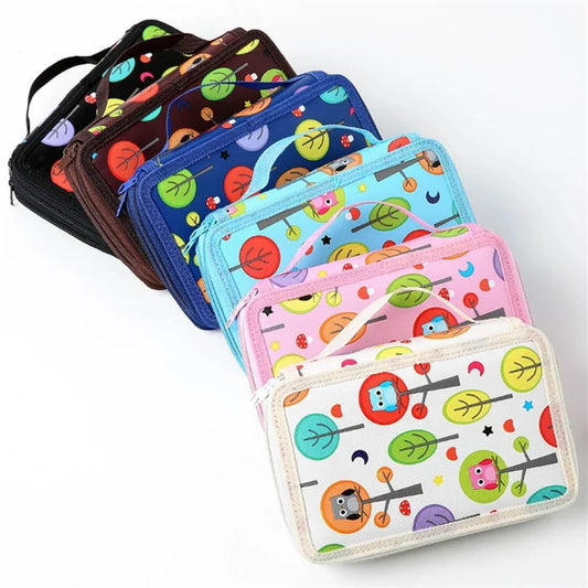 Große Bleistift Tasche Organizer mit 32 52 oder 72 Fächern für Künstler