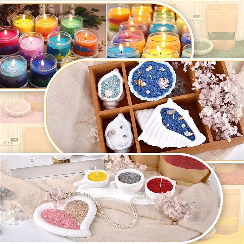 Buntes körniges Perlenwachs für DIY Kerzenherstellung und Sandmalwachs