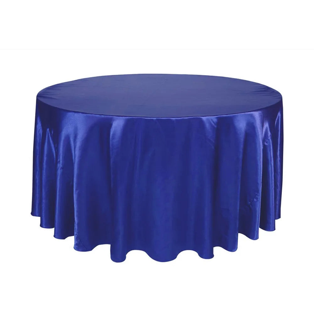 Elegante runde Satin Tischdecke für besondere Anlässe