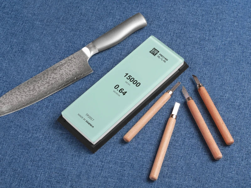 Professioneller weißer Alund Schleifstein für Küchenmesser und Holzarbeiten