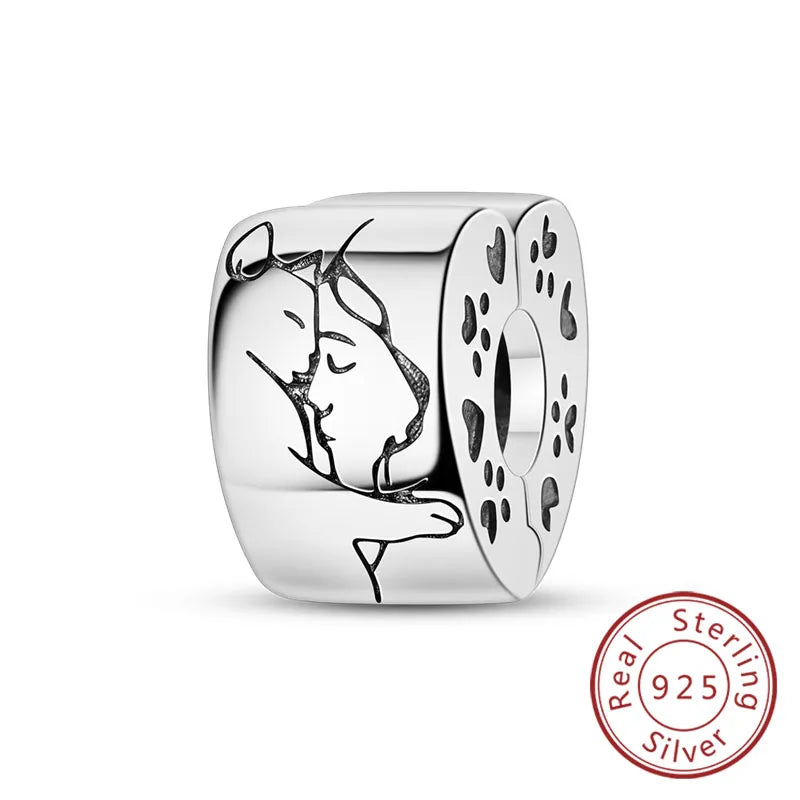 925er Sterlingsilber Charms mit Tiermotiven und Zirkon