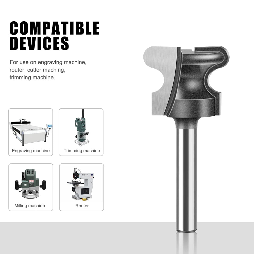 12mm Schaft Zwei Arc Nagel Clipper Router Bit für präzises Fräsen
