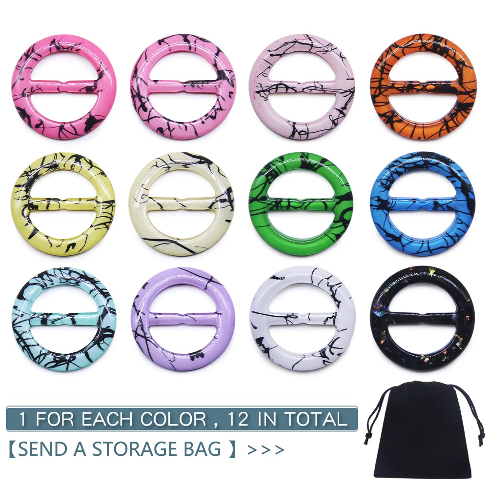 Modische T-Shirt Clips 2,5/3 cm in gemischten Farben aus Harz