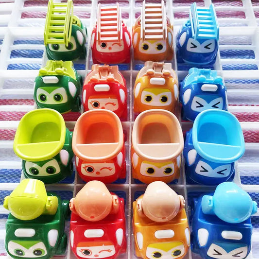 Buntes Technik-Fahrzeug Spielzeug für Kleinkinder – Trägheit Schiebe Auto