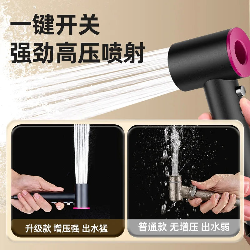 Handheld Bidet Sprayer Set 2 Modus Badezimmer Spritzpistole Wandmontage