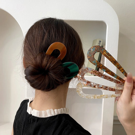 Elegante geometrische Metall Haarclips für stilvolles Haarstyling