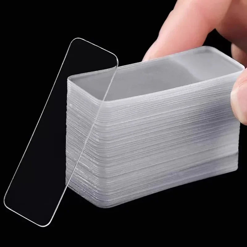 Nano Klebesticker transparent: Wiederverwendbar, starker Halt, spurlos