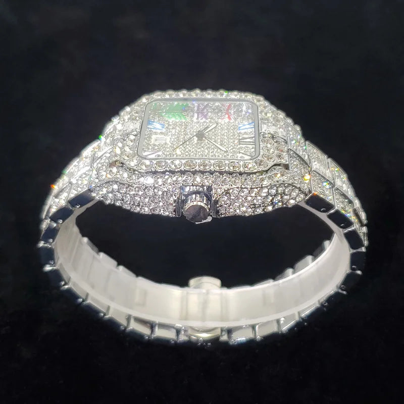 Elegante Quarzuhr aus Edelstahl mit Wasserdichtem Gehäuse