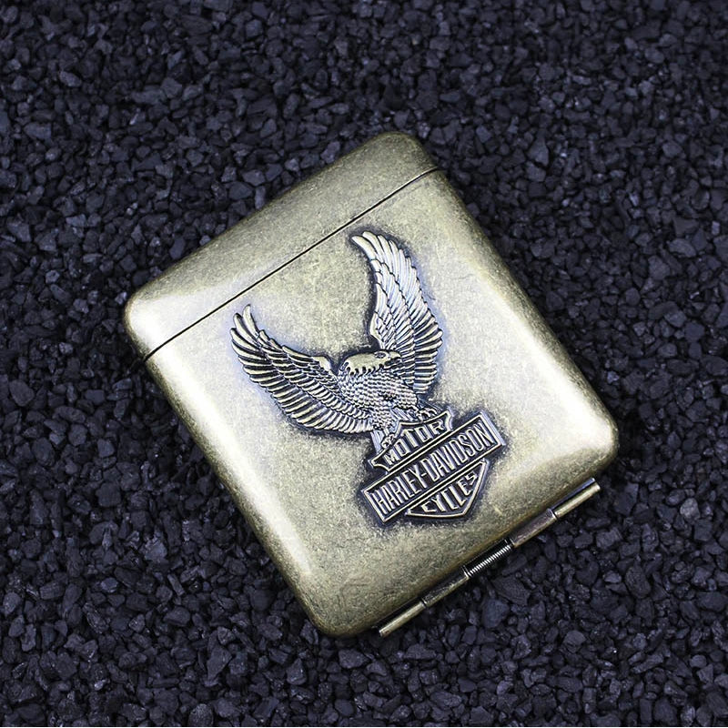 Metall Zigarettenetui mit Adler Muster für 20 Zigaretten