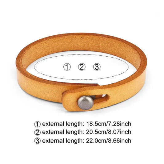 Trendiges Vintage Leder Armband für Paare Herren Damen Schmuck