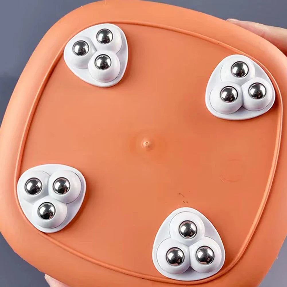 4 Stück 360° selbstklebende Möbel-Rollen aus ABS - Edelstahl, langlebig