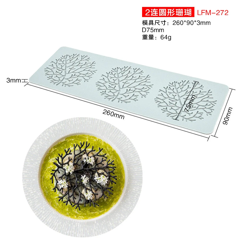 Silikon Backmatte runder Spitzenkranz für Kuchen Dekoration Form