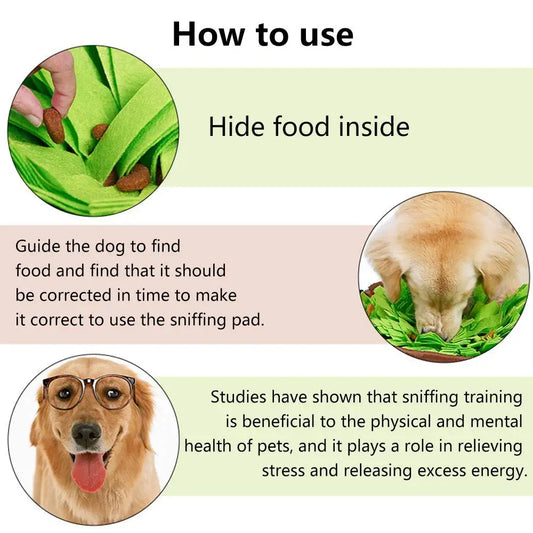 Haustier Schnupftabakmatte Interaktives Futterspiel für Hunde und Katzen