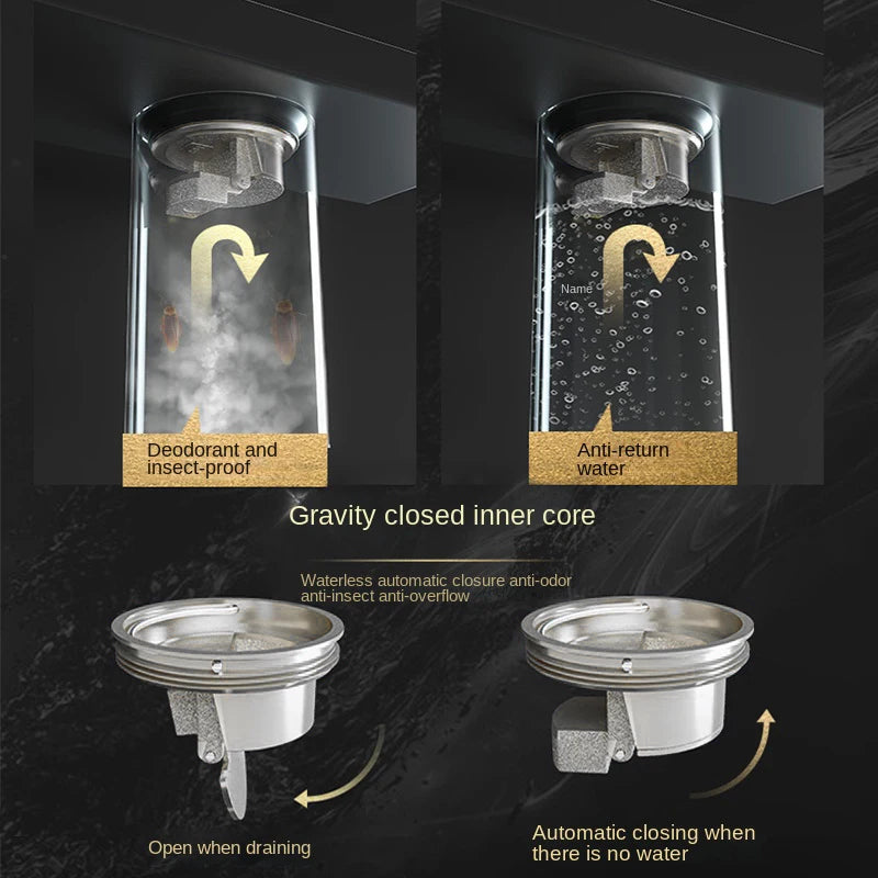 Unsichtbarer Badezimmer Bodenablauf Edelstahl 20-50 cm Quadratischer Abfluss