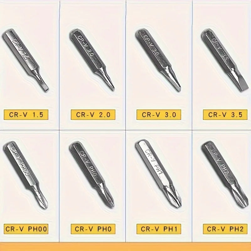 8-in-1 Multifunktions Schraubendreher Set Aluminiumlegierung Präzisionswerkzeug