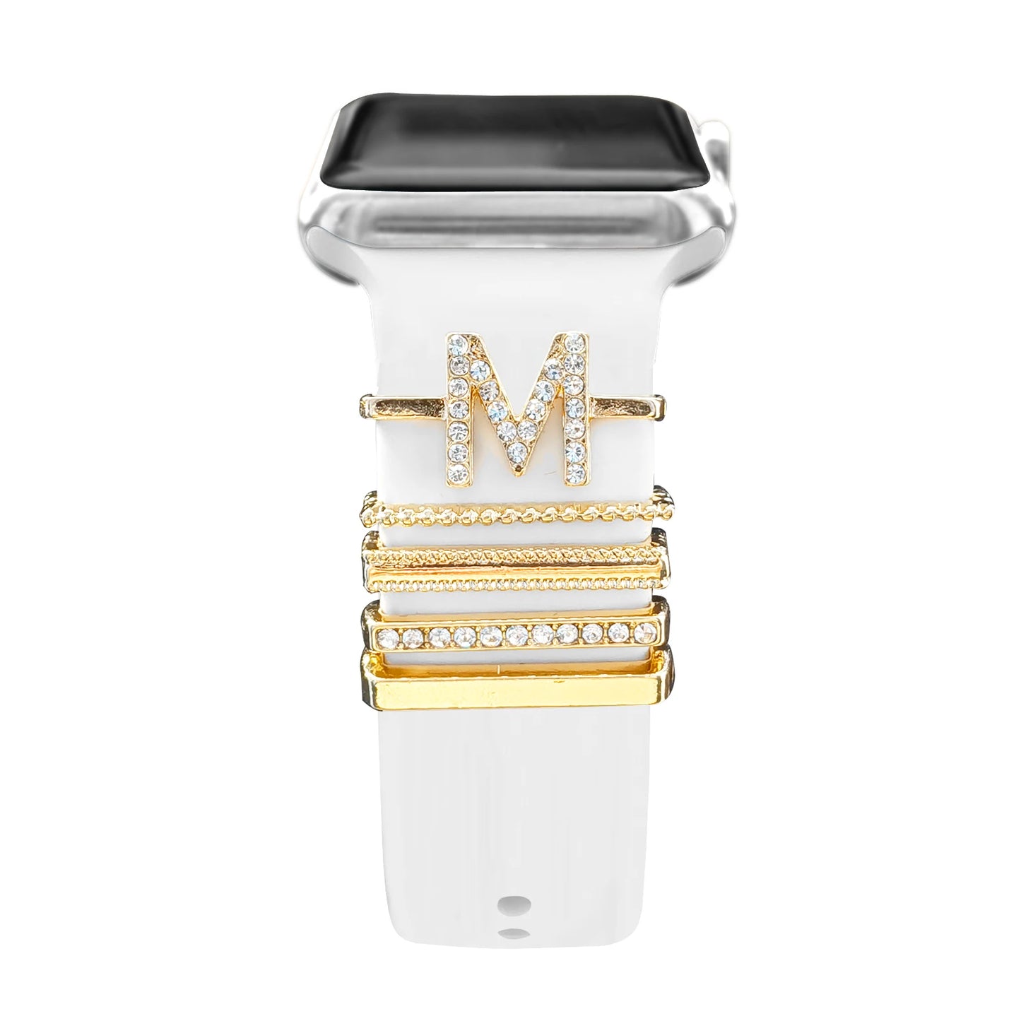 Dekoration für Apple Watch Band Ultra2 10 9 8 Diamant Schmuck Armband Zubehör für Samsung/Huawei Uhr 20/22mm Armband Charms-Yabubest - Home & More